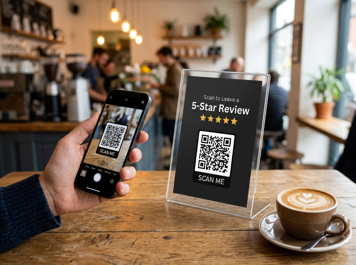 Acrylic QR Table Standee